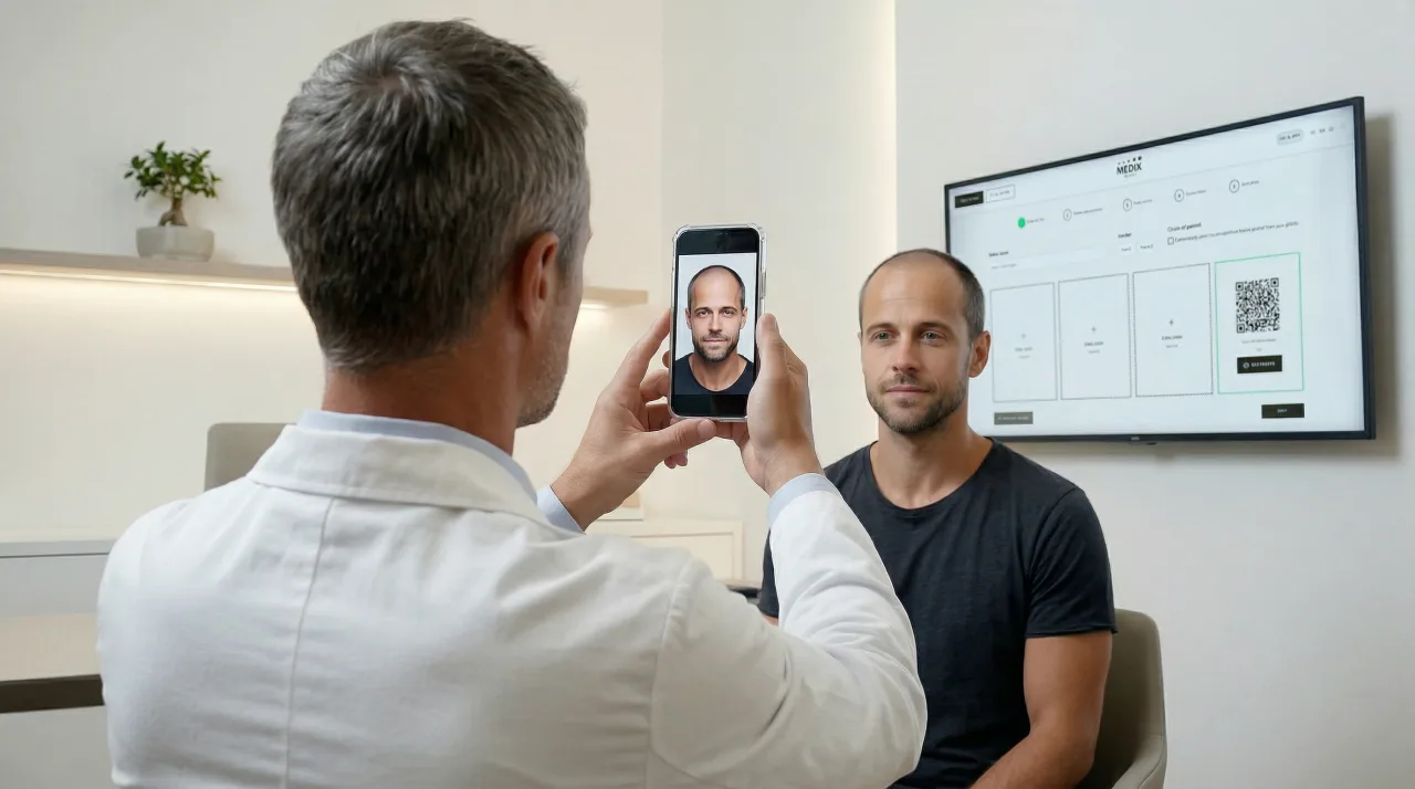 Patient wird fotografiert